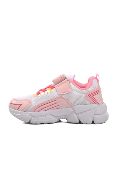 AYAKMOD Pantofi sport pentru copii A-36-P - alb și roz