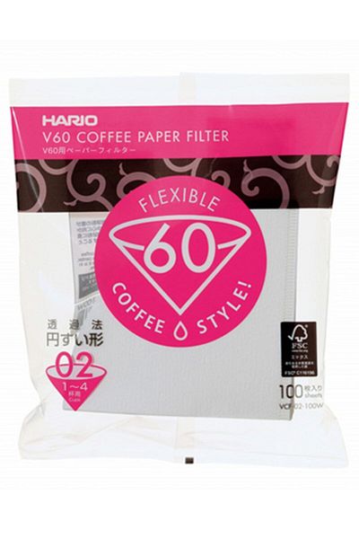 Hario V60 02 Dripper - 100 Paper Filters