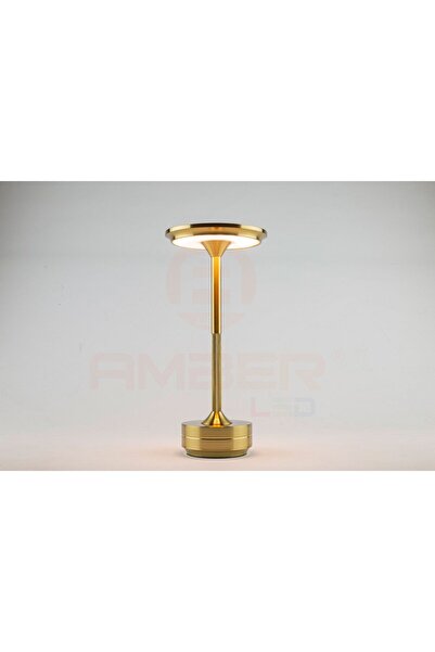 AmberLED Masa Lambası Şarj Edilebilir Taşınabilir 3000K Günışığı Dokunmatik A...