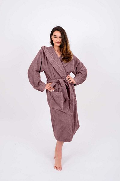VELROBE رداء حمام كبير الحجم بغطاء للرأس للكبار