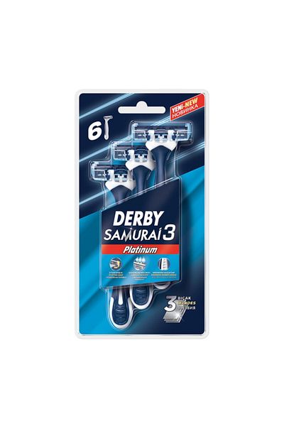 Derby Samurai Platinum 3 - 6-Piece Blister Pack