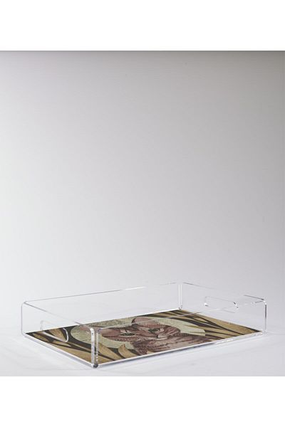 Binbirürün Golden Cat Plexiglass Tray
