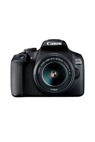 Canon EOS 2000D DC Kit Fotoğraf Makinesi + 10-18mm Lens Seti (Canon Eurasia Garantili)