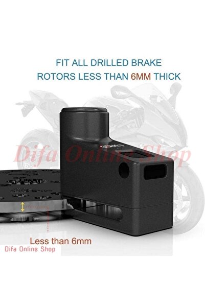 Genel Markalar Motosiklet Disk Kilit Parmak Izli Profesyoneller Için Siyah Renk