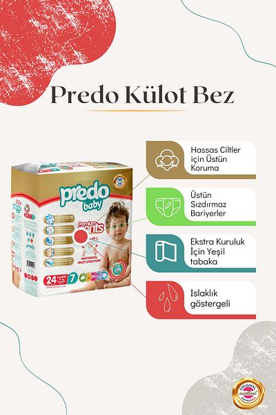 PREDO Premium Size 7 X Large Panty Diaper – 96 Pieces Opportunity Package |   High Absorbent, Comfortable