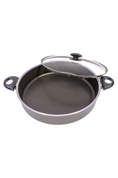 Mehtap Onyx 32 Cm Teflon Carnivore Pot - Double Sided