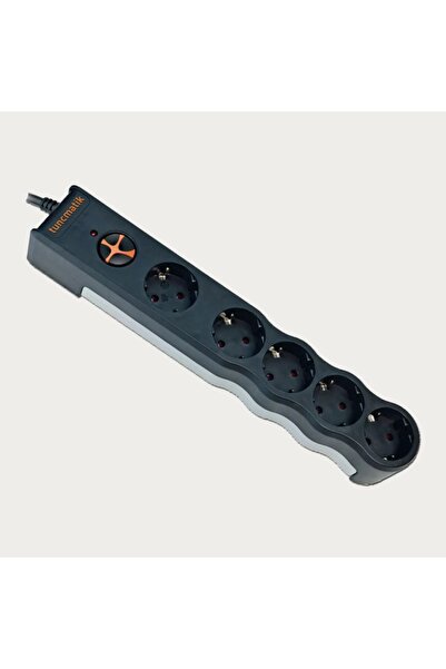 Tunçmatik Tsk6134 Powersurge 5'li 1050 Joule 1.5 Metre Enerji Koruma Prizi Beyaz