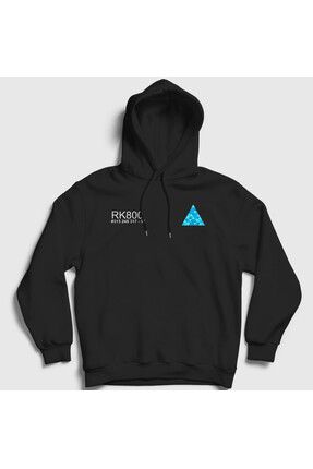 Presmono Unisex Siyah Connor Rk800 Detroit Become Human Oyun Kapu onlu Sweatshirt 446841tt