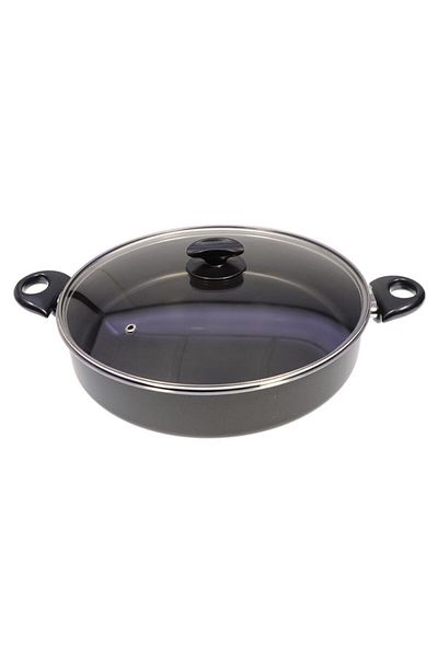 Mehtap Onyx 32 Cm Teflon Carnivore Pot - Double Sided