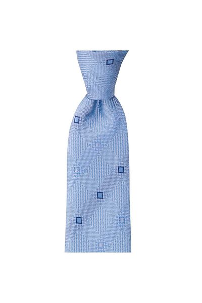 1001 Kravat Light Blue Patterned 8 cm Wide Tie