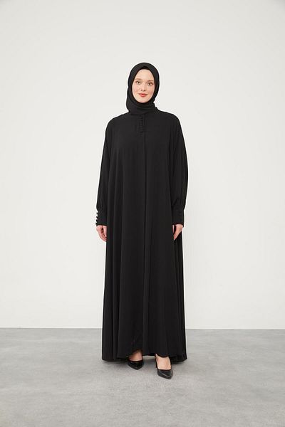Levidor Black Button Closure Ferace