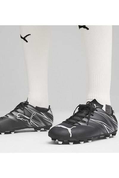 Puma Attacanto FG/AG - Pantofi de fotbal pentru bărbați Black Grass Ground