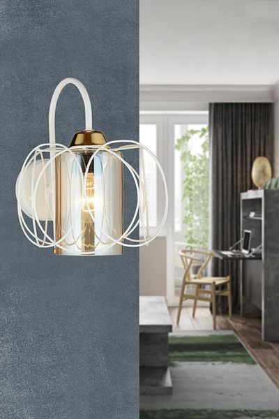 SONSUZ AYDINLATMA&AVİZE White Sun Down Facing Modern Sconce
