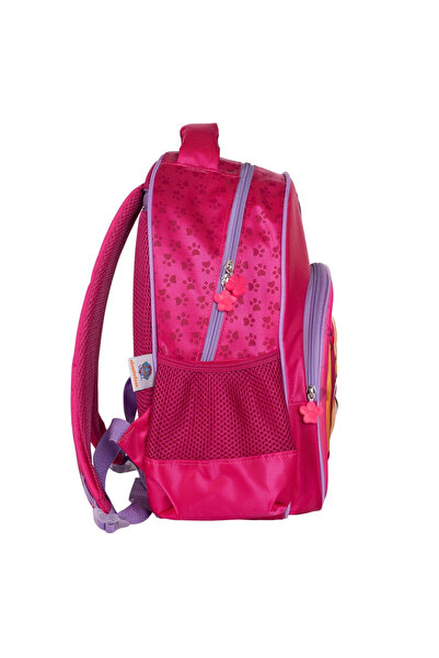 WİGGLE Pink Wiggle Paw Patrol Children's School Backpack with 2 Compartments Pockets - Embossed Figure Kindergarten