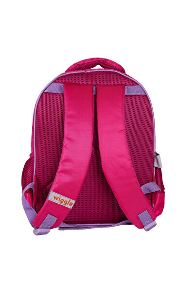 WİGGLE Pink Wiggle Paw Patrol Children's School Backpack with 2 Compartments Pockets - Embossed Figure Kindergarten