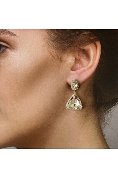 Rupen Kraft Big Baguette Stone Mother-in-Law Savar Evening Dress Earrings