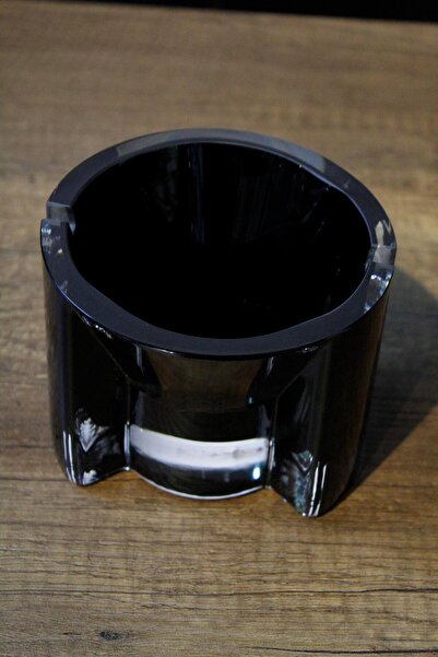 Paşabahçe Δημιουργία Γυαλιού Denizli Χειροποίητη Μαύρη Κρυστάλλινη Ξύστρα Τασάκι 1008929 13922