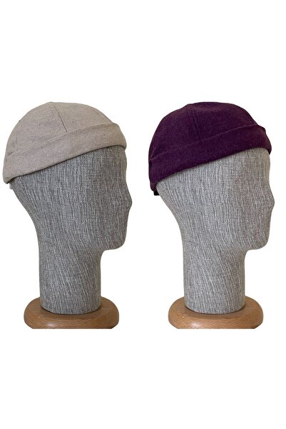 Rupen Kraft 2 Lİ Kombin Kışlık Kaşe Cap Ayarlanabilir Docker Şapka Kışlık Tak...