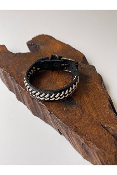 Rupen Kraft سوار جلدي 100% مع إبزيم حزام مصنوع يدويًا - تفاصيل خياطة متقاطعة