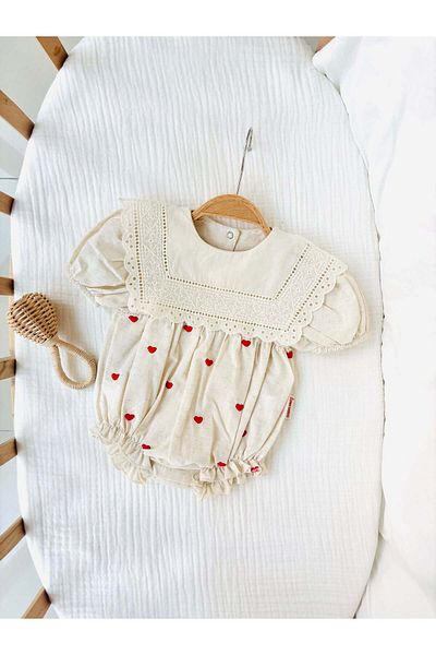 NUNU BABY La Sienna Romper - Heart Design