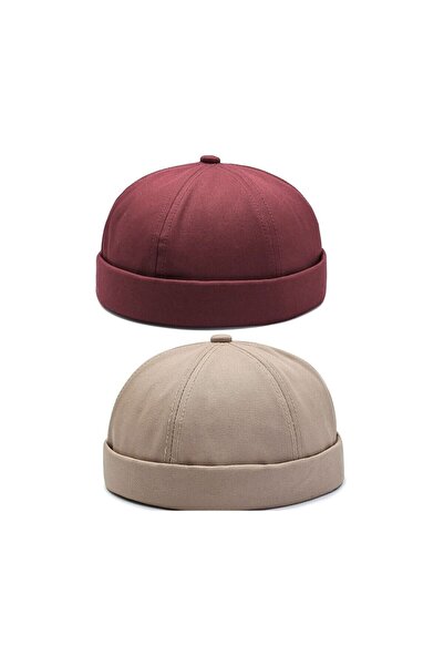 Rupen Kraft Set de 2 șapcă din bumbac 100% pălărie Docker reglabilă Pălărie c...