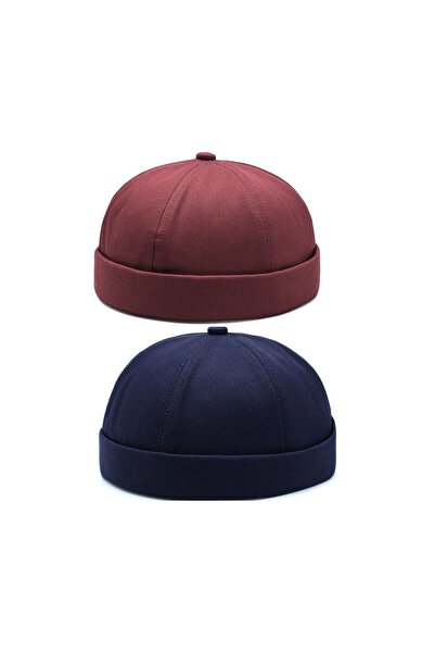 Rupen Kraft Set de 2 șapcă din bumbac 100% pălărie Docker reglabilă Pălărie c...