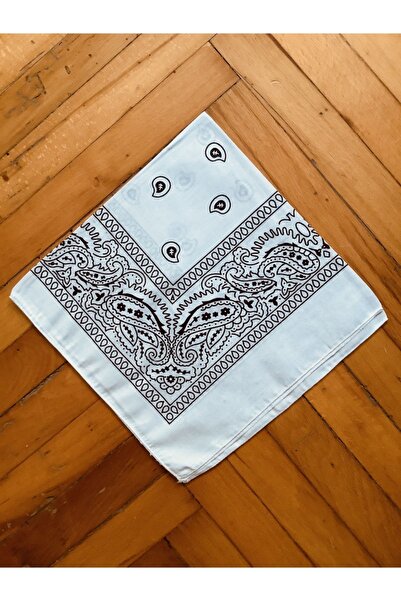 Rupen Kraft 100% βαμβακερό μοτίβο κλασικού περιτυλίγματος Λευκή μπαντάνα Πολύχρωμη μπαντάνα έθνικ μοτίβο Μια ποιοτική μπαντάνα