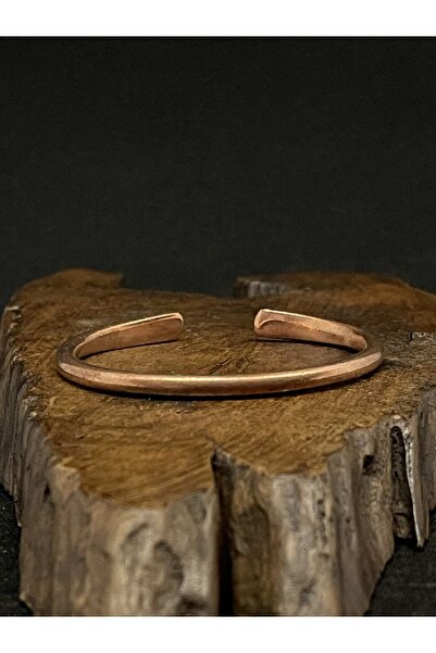 Rupen Kraft سوار نحاسي ذو طرف مسطح قابل للتعديل 100% سوار نحاسي مصنوع يدويًا ...