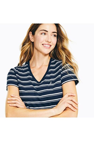 Nautica Navy Blue Women's T-Shirt 25V150