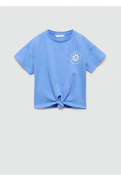 MANGO Kids Tricou Albastru Pentru Copii