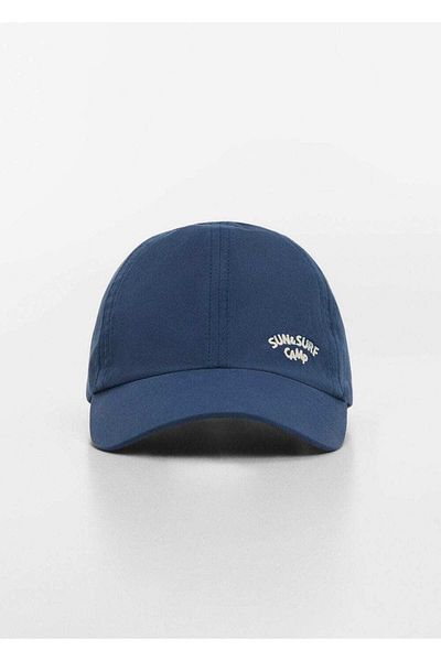 MANGO Kids Hut mit gesticktem Text