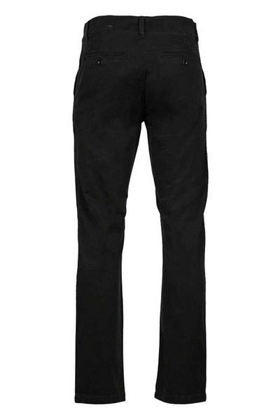 2AS Men's Black Gabardine Trousers - PATIMO CHINO
