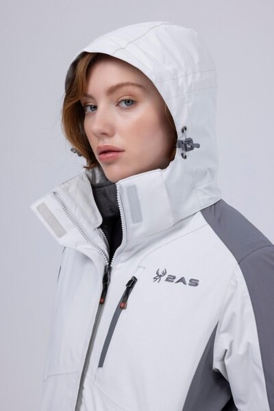 2AS Sparkle Woman 3 In 1 Jacket Lıght Grey / Dark Grey