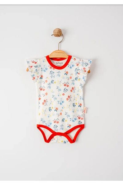 Tiffany Girl's Sweat Patterned Half Sleeve Badi - 11008
