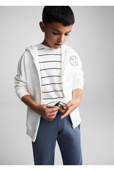 MANGO Kids Pantaloni portocalii pentru copii