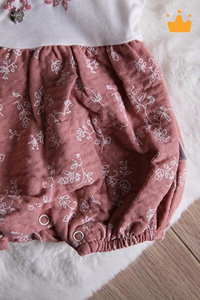 Babydola Μουσελίνα Baby Girl Romper - 15180