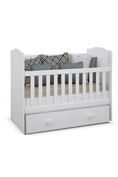 BabyHope Nevada 2 Çekmeceli Beşik 70 X 130 Cm 905-58 Bebek Beşiği