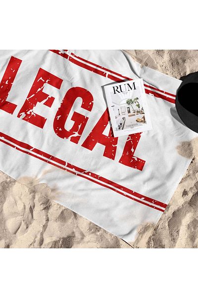 The Lucid Lab ILLEGAL Πετσέτα Παραλίας - Microfiber