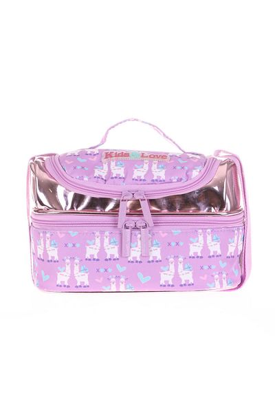 Kids Kaukko Kids&Love Lunchbox cu oglindă și piatră Lama L7093