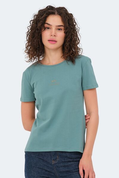 Slazenger Viraj Women's Aqua Green T-Shirt
