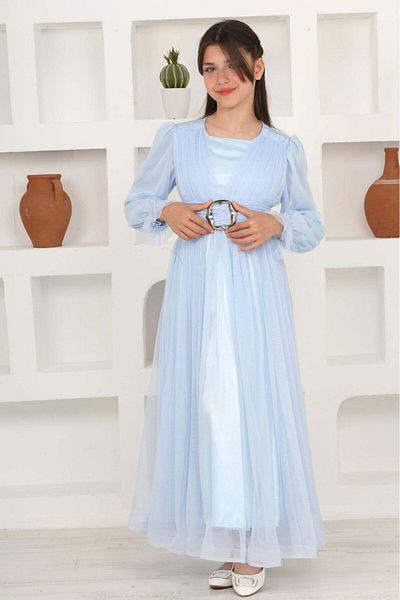 Asortik Kids Μακρύ βραδινό φόρεμα Hijab - Φόρεμα για κορίτσια
