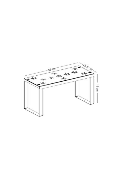 Durusilya Mobilya Metal Dolap Içi Raf Düzenleyici Küçük Boy Tezgah Üstü Düzenleyici Metal Organizer