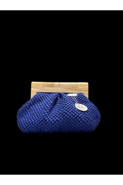 mirelabutique Ahşap Saplı Clutch Çanta