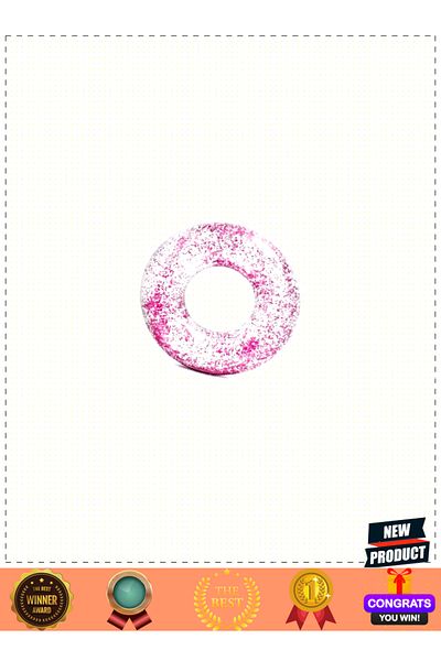 OMZ Isc56274 107cm Glitter Patterned Bagel - Girl's Boy's Toys Educational Toys