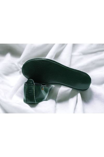 Akdam Green 100% Leather Hajj Umrah Tawaf and Home Shoes