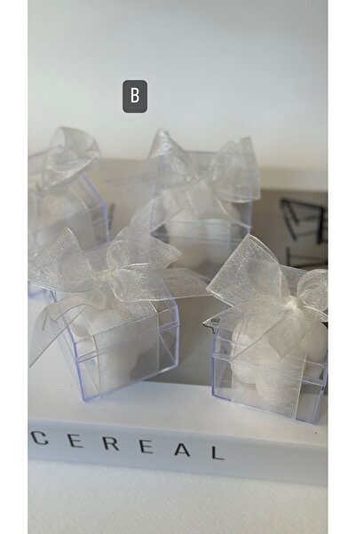 Nordlicht Design %100 Soya Wax Mini Bubble Mum Mika Kutulu Ve Kurdeleli 20 Adet