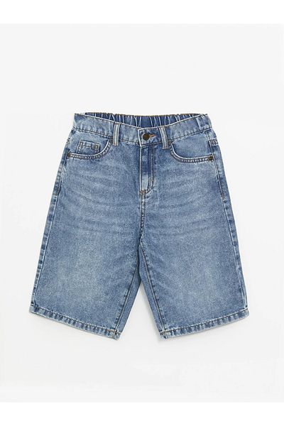 LC Waikiki LCW Kids Boys Jean Shorts - Comfortable Fit and Elastic Waist