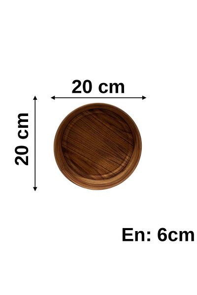 UCR HOME 20 cm Checkerboard Patterned Wooden Look Metal Round Bread Bowl and Box