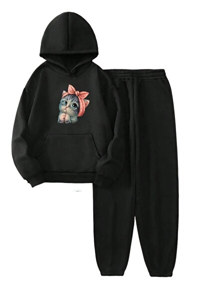 PAWWY Set Trening Copii Imprimat Pisica - Drăguț