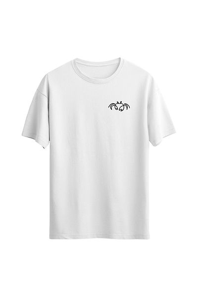 Açık Garaj Unisex Crab Zodiac εμπριμέ κανονικό μπλουζάκι